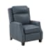Nixon - Recliner-Push Thru The Arm - Blue - Leather - 43.3"