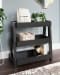 Blariden - Metallic Gray - Shelf Accent Table