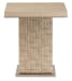 Geometry - Low Side Table - Polished Limestone