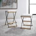 X Marks The Spot - Counter Stool - Black / Gold / White