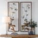 Garden - Study Framed Floral Prints (Set of 2) - Blue / Brown / Green / White