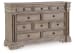 Blairhurst - 6 Pc. - Dresser, Mirror, Chest, California King Panel Bed - Light Grayish Brown