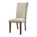 Jax - 5 Piece Dining Set-Table, 4 Upholstered Side Chairs - Dark Walnut
