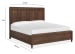 Groveland Park - California King Panel Bed - Antique Coffee