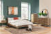 Deanlow - 3 Pc. - Dresser, Queen Platform Panel Bed - Honey