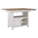 Lindsey Farm - 5 Piece Gathering Table Set - Weathered White