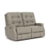 Devon - Fabric Power Reclining Loveseat - Gray