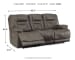 Wurstrow - Smoke - PWR REC Sofa with ADJ Headrest