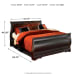 Huey Vineyard - Full Sleigh Bed - Black