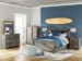 Frandern - 6 Pc. - Dresser, Mirror, Full Bookcase Panel Bed With Storage - Gray