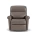 Davis - Leather Swivel Gliding Recliner - Dark Gray