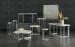 Melange - Marin 36" Accent End Table - Pearl Silver