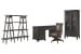 Sutton Place - Executive Desk With Chair, Bookshelf And Door Bookcase - Weathered Charcoal