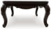 Maylee - Dark Brown - Rectangular Cocktail Table With Cabriole Legs