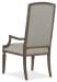 Woodlands - Arched Upholstered Arm Chair