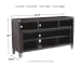 Todoe - 2 Pc. - 65" TV Stand with Wide Fireplace Insert - Gray