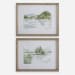 Serene - Lake Framed Prints (Set of 2) - Brown