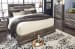 Drystan - King Panel Bed With 2 Side Drawers - Brown / Beige