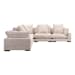 Tumble - Classic L Modular Sectional - White