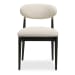 Moxie - Armless Dining Chair (Set of 2) - Black / Off White