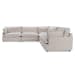 Caplan - Upholstered 5 Piece Modular Sectional - Dawn White
