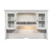 Allyson Park - Jr Executive Credenza Hutch - Wirebrushed White / Charcoal