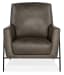 CC - Amette Metal Frame Club Chair - Dark Brown