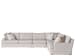 Upholstery Hadlee - Loveseat 4 Pieces Kit - Pearl Silver