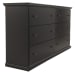 Maribel - Black - Six Drawer Dresser