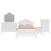 Jesse - Full Panel 5 Piece Bedroom Set - White
