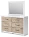 Charbitt - Two-tone - Dresser And Mirror