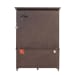 Revival Row - Sliding Door Display Cabinet with Storage Drawers - Brown
