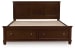 Danabrin - California King Panel Storage Bed - Brown
