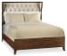Palisade Upholstered Shelter King Bed - Taupe Fabric