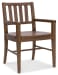Driftwood - Splatback Arm Chair (Set of 2) - Worn Saddle