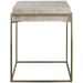 Inda - Modern Accent Table - Beige & Gold