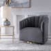 Cuthbert - Modern Swivel Chair - Dark Gray