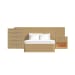 Sylvie - 3 Piece King Wall Bed Bedroom Set - Natural