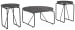 Garvine - Charcoal / Black - Occasional Table Set (Set of 3)