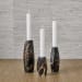 Multifaceted Taper Candleholders (Set of 3) - Marble