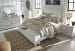 Kanwyn - Whitewash - King Panel Bed With Storage Bench