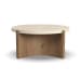 Eclipse - Round Coffee Table - Light Brown / Beige