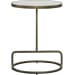 Jessenia - Marble Accent Table - White