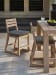 Stillwater Cove - Counter Stool - Light Brown / Black