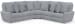 Majesty - 3 Piece Deep Seating Power Reclining Sectional - Shark