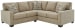 Lucina - Quartz - 3 Pc. - Corner Loveseat 2 Pc Sectional, Ottoman