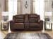 Stoneland - Chocolate - DBL Rec Loveseat w/Console