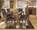 Lacey - Medium Brown - 6 Pc. - Rectangular Dining Room Table, 4 Upholstered Side Chairs, Large Upholstered Bench