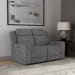 Ridge - Power Reclining Loveseat With Power Headrests & Lumbar - Granite