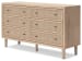 Cielden - Two-Tone - Six Drawer Dresser
